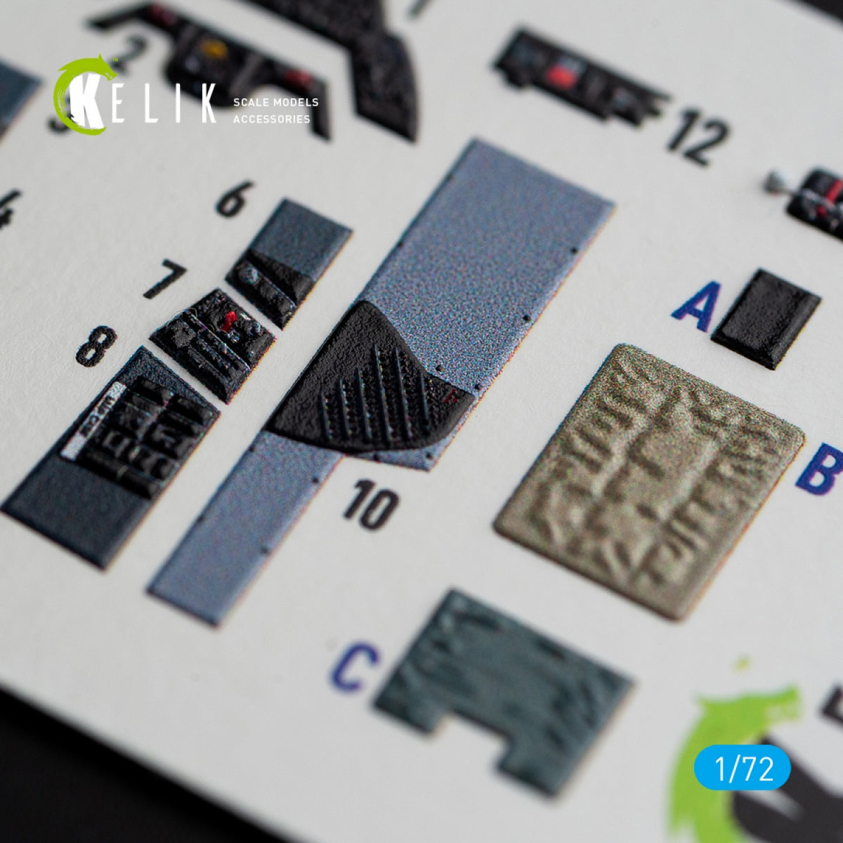 KELIK K72064 A1H SKYRAIDER INTERIOR 3D DECALS FOR HASEGAWA KIT 1/72 – zdjęcie 3