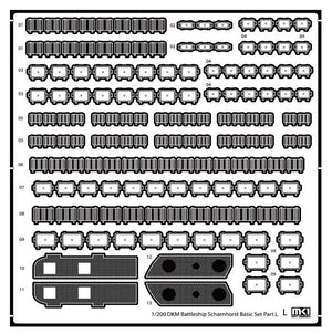MK1 Design MD-20024 DKM Battleship SCHARNHORST DX PACK for Trumpeter 1/200 – zdjęcie 59