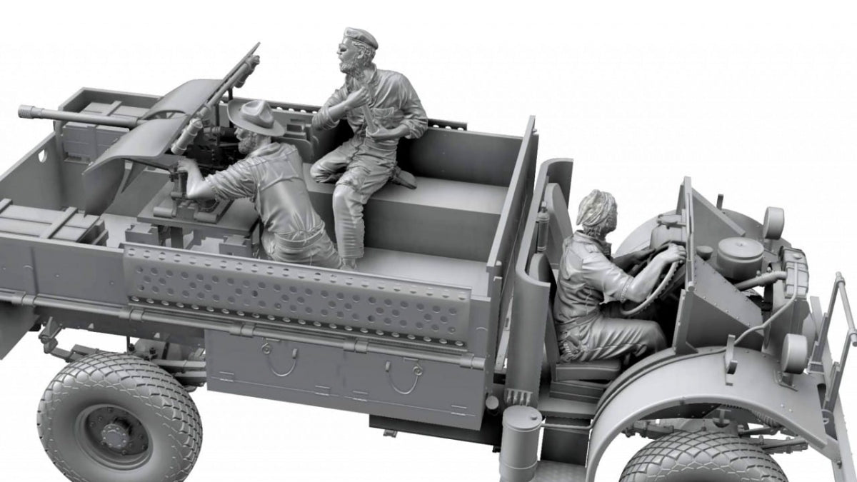 Thunder Model 35312 LRDG CMP F30 Truck w/ Ordnance 37 mm MKI Bofors Gun - Limited Bonus Edition 1/35 – zdjęcie 13
