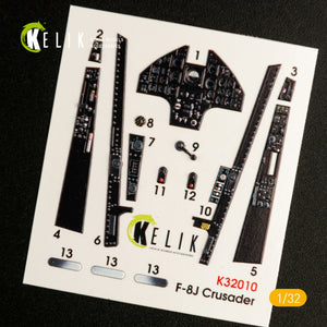 KELIK K32010 F-8J CRUSADER- INTERIOR 3D DECAL FOR TRUMPETER KIT 1/32 – image 6