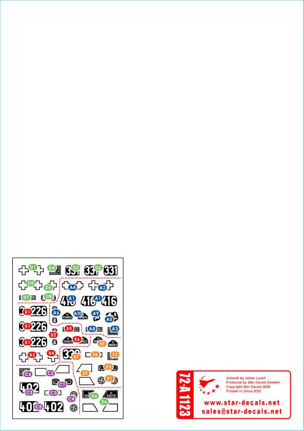 Star Decals 72-A1123 SdKfz 250 &amp;#39;neu&amp;#39; # 2 SdKfz 250/1, SdKfz 250/3 and SdKfz 250/7 - Waffen-SS markings 1/72 – zdjęcie 2