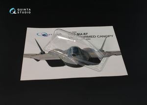 Quinta Studio QC72003 SU-57 vacuformed clear canopy 2 pcs (for 7319 Zvezda kits) 1/72 – zdjęcie 3