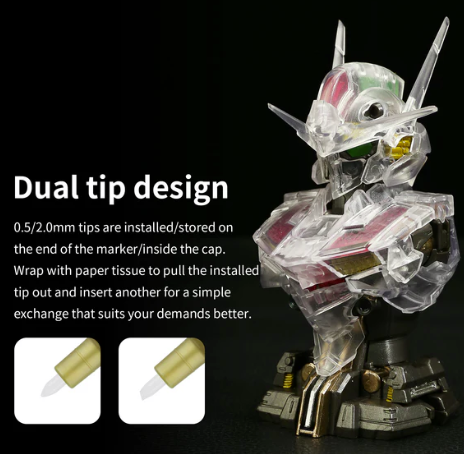 DSPIAE MKA-05 Super Metallic Color Marker Green – zdjęcie 4