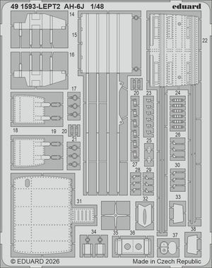 Eduard 491593 AH-6J for ICM 1/48