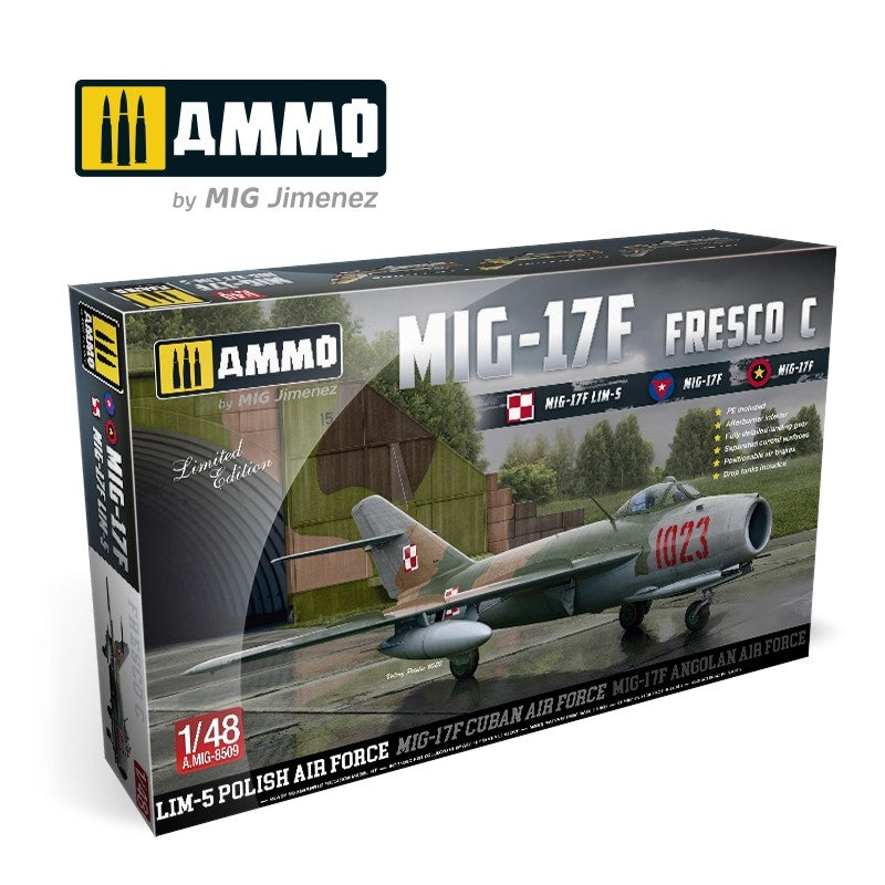 AMMO by Mig Jimenez 8509 MiG-17F / LIM-5 Poland-Cuba-Angola 1/48