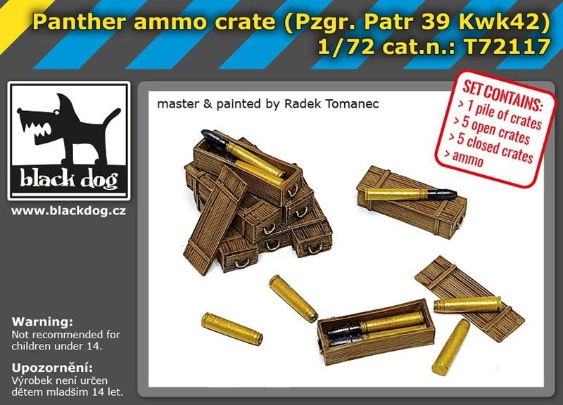 Black Dog T72117 Panther ammo crate 1/72 – image 2