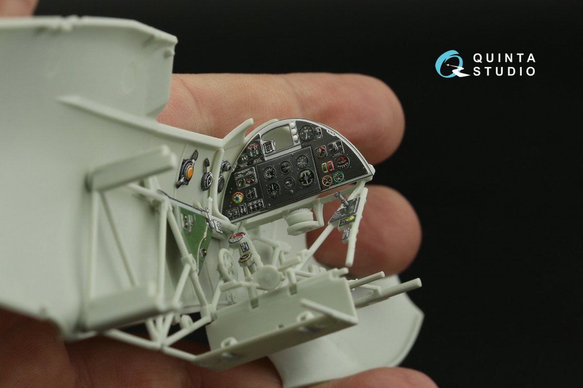 Quinta Studio QD32139 Hawker Hurricane Mk.IIb 3D-Printed &amp;amp; coloured Interior on decal paper (Revell) 1/32 – zdjęcie 2
