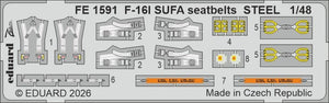 Eduard FE1590 Lockheed Martin F-16I Sufa - Zoom Set Kinetic Gold Edition Kits 1/48