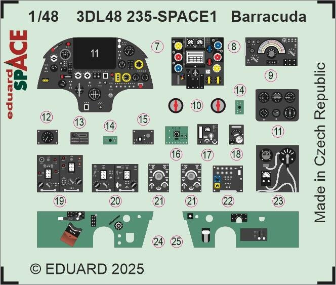 Eduard 3DL48235 Barracuda SPACE TRUMPETER 1/48 – image 3