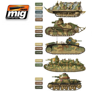 AMMO Mig 7110 WW I and WW II French Camouflage Colors 6x17ml – zdjęcie 2