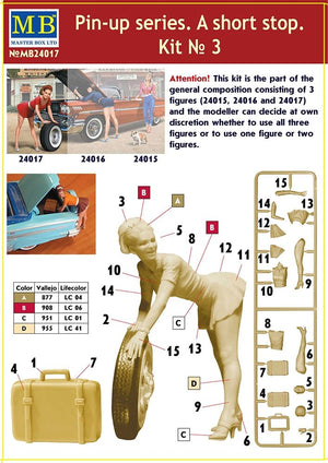 Master Box 24017 Pin-up series. &amp;quot;A short stop&amp;quot;. Kit No. 3 1/24 – image 2