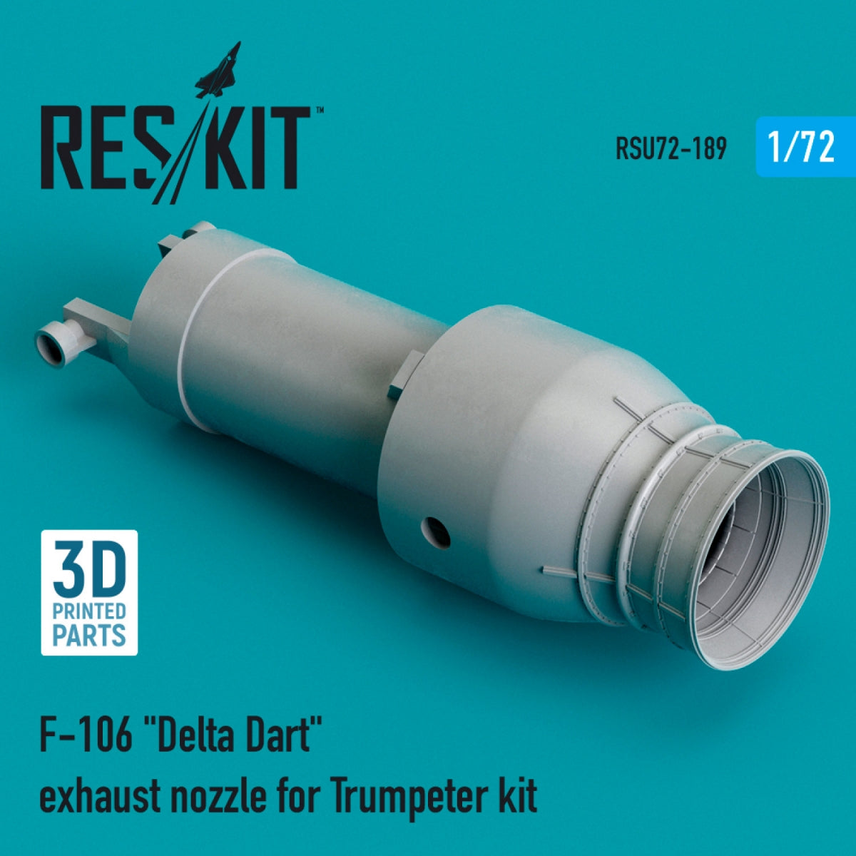 RESKIT RSU72-0189 F-106 "DELTA DART" EXHAUST NOZZLE FOR TRUMPETER KIT (3D PRINTED) 1/72