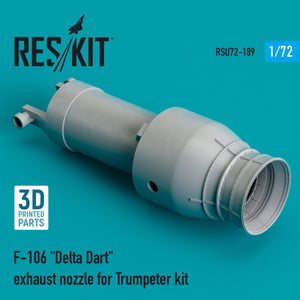 RESKIT RSU72-0189 F-106 &amp;quot;DELTA DART&amp;quot; EXHAUST NOZZLE FOR TRUMPETER KIT (3D PRINTED) 1/72