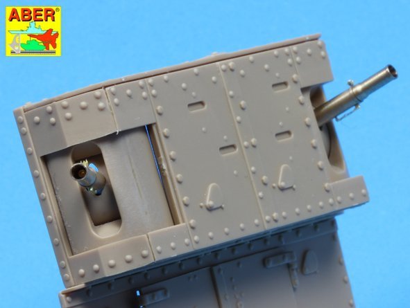 Aber 35L-156 Barrels for British WWI Tank Mark IV – Female 1/35 – image 7