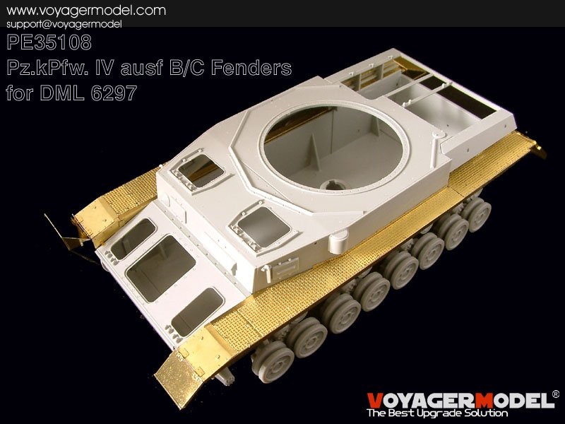 Voyager Model PE35108 Pz.kPfw. IV Ausf B/C Fenders (For DRAGON 6297) 1/35 – image 3