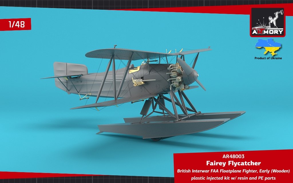 Armory Models 48003 Fairey Flycatcher British FAA Inter-War Floatplane Fighter, on Wooden Floats 1/48 – Bild 6