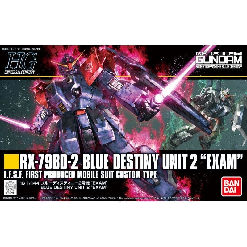 Bandai 61823 HGUC RX-79BD-2 BLUE DESTINY UNIT 2 &amp;quot;EXAM&amp;quot; GUN61823 1/144