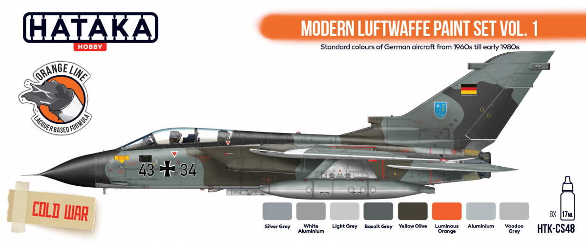 Hataka HTK-CS48 Modern Luftwaffe paint set vol. 1 8x17ml – zdjęcie 2