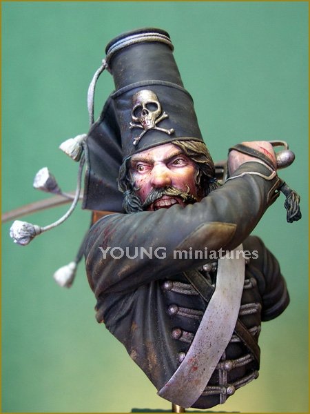 Young Miniatures YH1836 The DeathFrederick the Great&amp;#39;s 5th Hussars 1/10 – zdjęcie 3