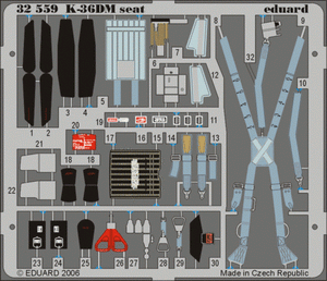 Eduard 32559 MiG-29 Fulcrum Siège K-36DM 1/32 TRUMPETER