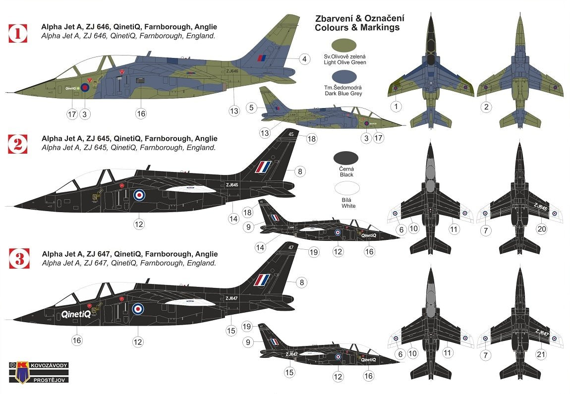 Kovozavody Prostejov KPM0267 Alpha Jet A “QinetiQ” 1/72 – image 2