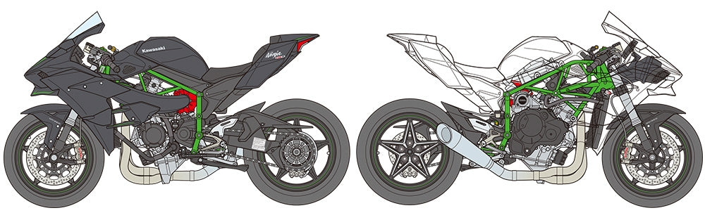 Tamiya 14131 Kawasaki Ninja H2R 1/12 – zdjęcie 12