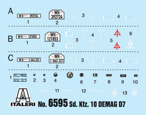 Italeri 6595 Sd. Kfz. 10 Demag D7 with 7,5 cm leIG 18 and crew 1/35 – immagine 6