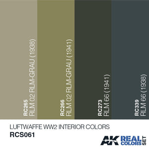 AK Interactive RCS061 LUFTWAFFE WW2 INTERIOR COLORS SET 4x10ml – image 2