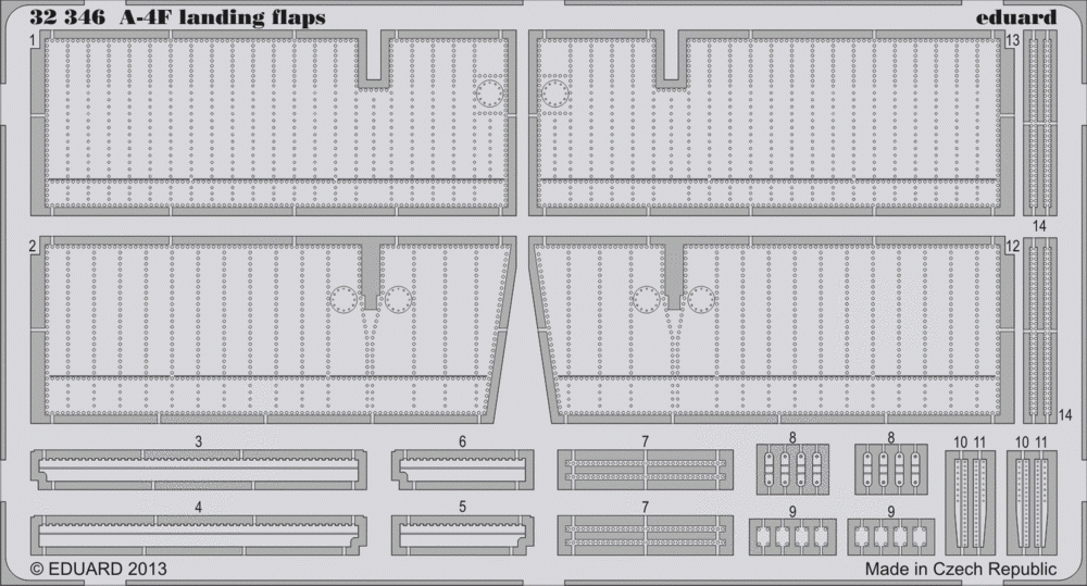 Eduard 32346 A-4F landing flaps 1/32 Trumpeter