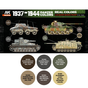 AK Interactive RCS122 1937-1944 Panzer Colors 6x17ml – image 2