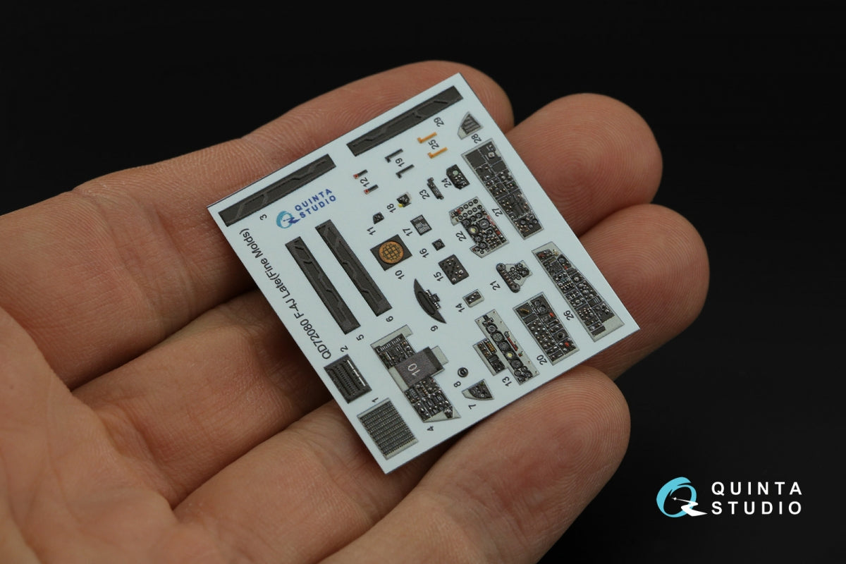 Quinta Studio QD72080 F-4J Late 3D-Printed &amp;amp; coloured Interior on decal paper (Fine Molds) 1/72 – zdjęcie 5