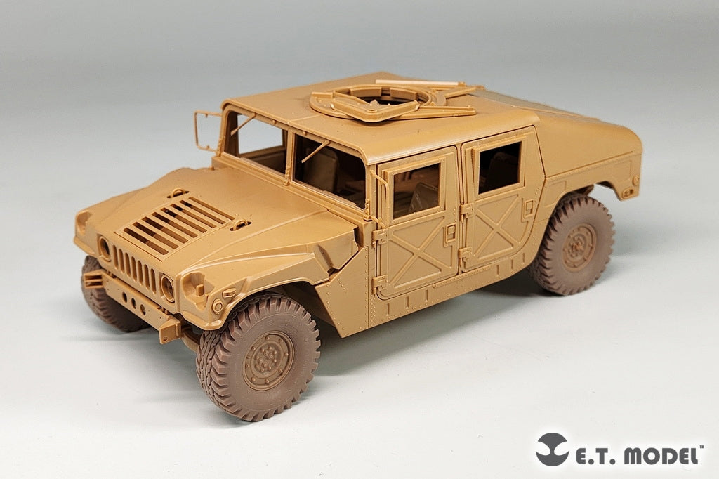 E.T. Model P35-168 Modern USA M1024/M1046 Humvee Sagged Wheels 1/35 – zdjęcie 5