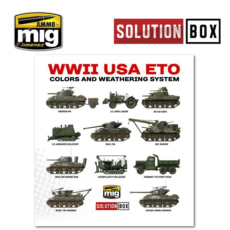 AMMO of Mig Jimenez 7700 WW II AMERICAN ETO SOLUTION BOX – zdjęcie 6