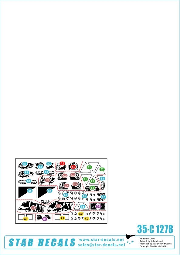 Star Decals 35-C1278 Middle East in the 1950s 1/35 – zdjęcie 3