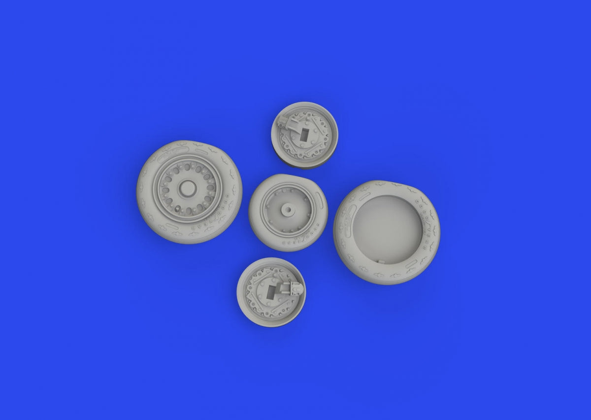 Eduard 648934 J-35 Draken wheels Type 1 HASEGAWA 1/48 – Bild 3
