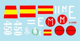 Star Decals 16-D1008 Spanish PzKpfw I Ausf B Spanish Civil War - La Guerra Civil 1/16 – zdjęcie 2