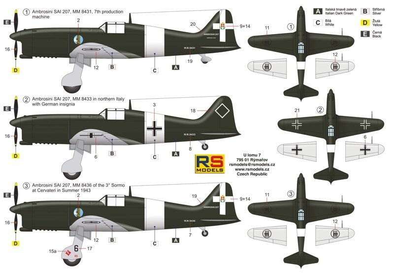 RS Models 92267 Ambrosini SAI.207 1/72 – immagine 5