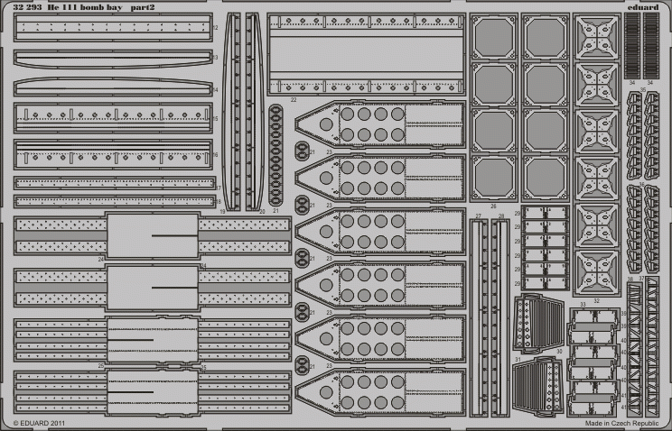 Eduard 32293 He 111 bomb bay 1/32 Revell