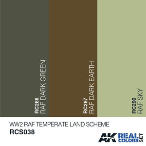 AK Interactive RCS038 RAF TEMPERATE LAND SCHEME 3x10ml – zdjęcie 2