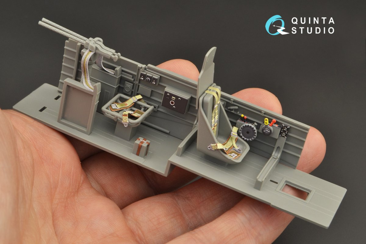 Quinta Studio QD35054 Ju 87G 3D-Printed &amp;amp; coloured Interior on decal paper ( Border Model ) 1/35 – zdjęcie 5