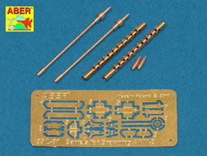 Aber 35L-081 Jeu de 2 canons standard pour mitrailleuses d&amp;#39;avion américaines cal .50 Browning ANM2 (1/35)