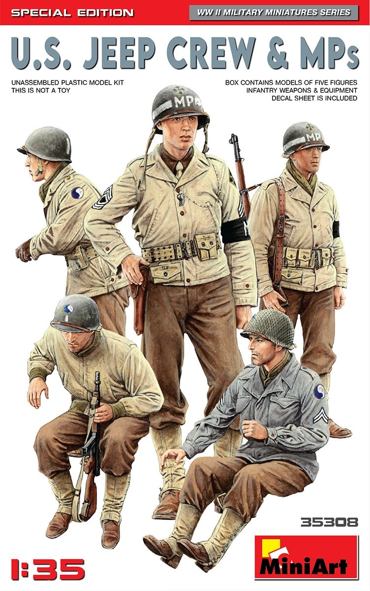 MiniArt 35308 US JEEP CREW &amp;amp; MPs. SPECIAL EDITION 1/35