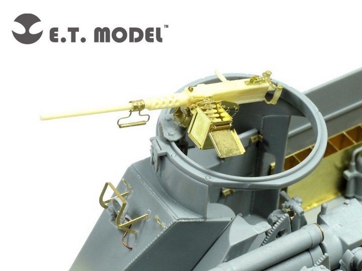 E.T. Model EA35-040 WWII US ARMY M2HB MG w/50 Rounds Ammunition Can 1/35 – zdjęcie 5