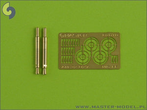 Master AM-32-027 German aircraft autocannon MG FF - turned barrels and etched sights (2pcs) 1/32