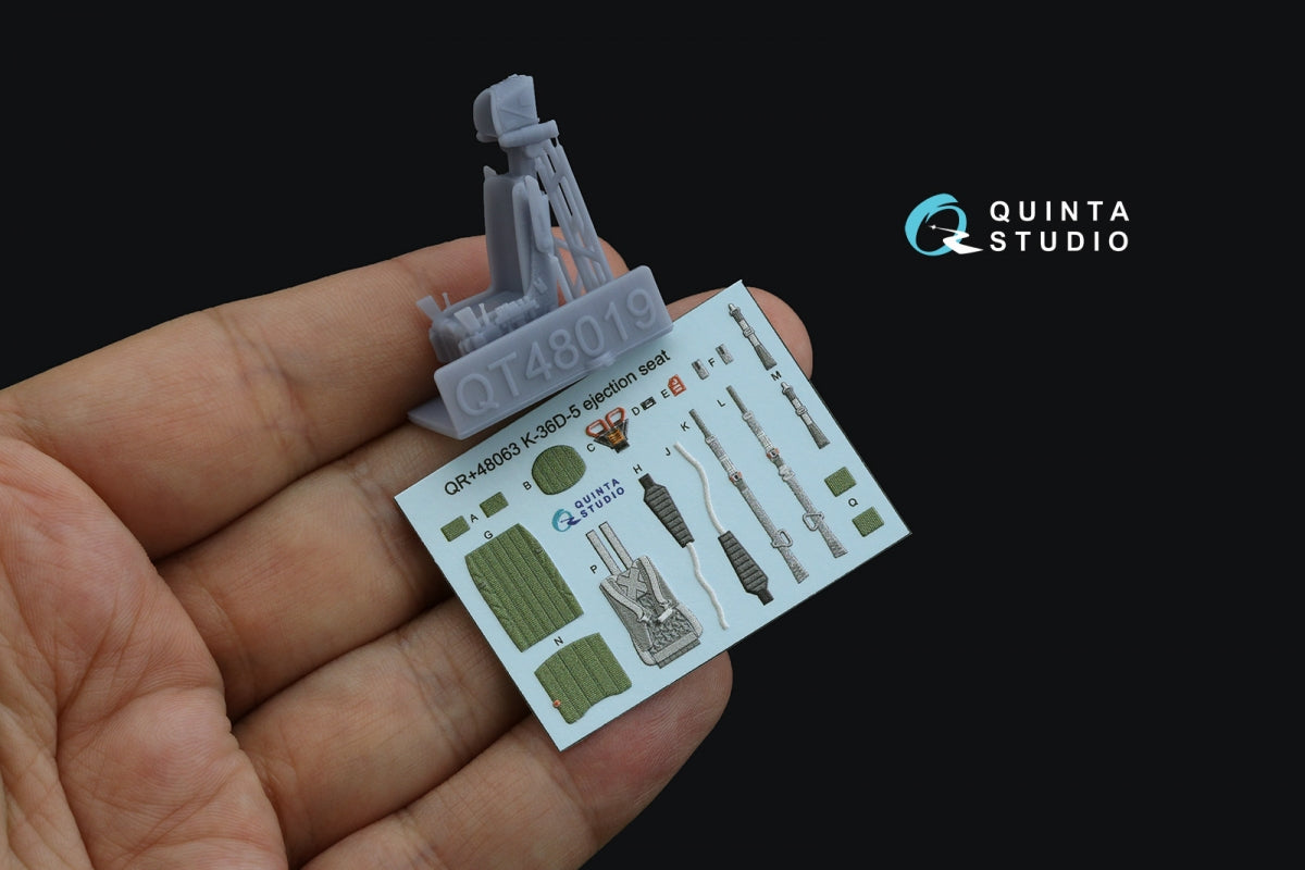 Quinta Studio QR+48063 K-36D-5 ejection seat (for Su-35, Su-57 aircraft) (All kits) 1/48 – zdjęcie 2