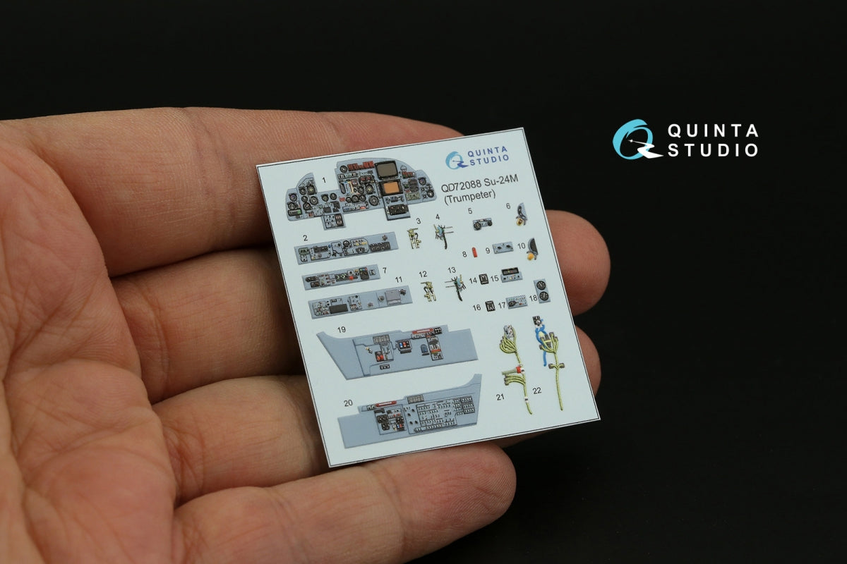 Quinta Studio QD72088 Su-24M 3D-Printed &amp;amp; coloured Interior on decal paper (Trumpeter) 1/72 – zdjęcie 5