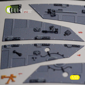 KELIK K32026 F-16I &amp;quot;Sufa&amp;quot; - interior 3D decals for Academy kit 1/32 – image 8