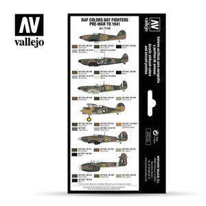 Vallejo 71149 RAF Day Fighters pre-war to 1941 8 x 17 ml – zdjęcie 2