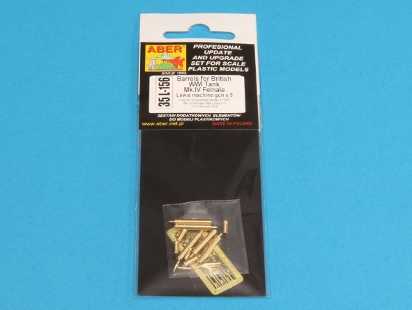 Aber 35L-156 Barrels for British WWI Tank Mark IV – Female 1/35 – image 10