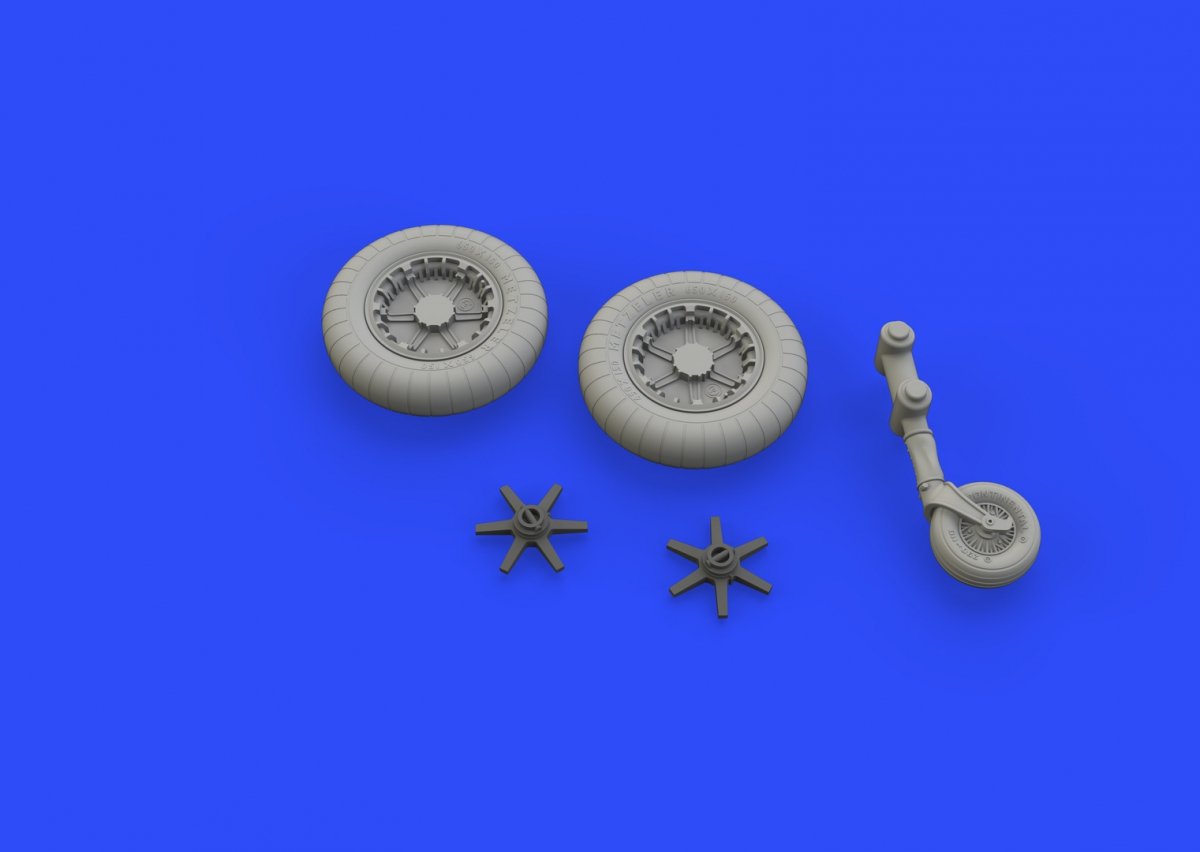 Eduard 648295 Bf 109G-2 wheels EDUARD 1/48 – Bild 6